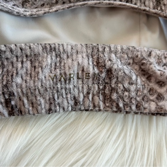 Varley Taupe Snake Brighton Sports Bra - Picture 3 of 6
